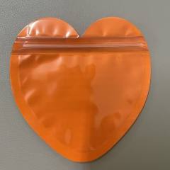 Color PVC Heart-Shaped Jewelry Small Bag Cute heart shape Ziplock Bags jewelry accessory