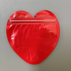 Color PVC Heart-Shaped Jewelry Small Bag Cute heart shape Ziplock Bags jewelry accessory
