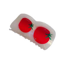 Sweet fruit design acetic acid color matching hair claw clips collection