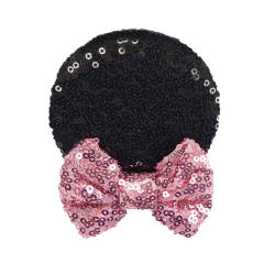 Sweet Children's Headwear Baby Sequin Bow Hairpin Mickey Hairpin duckbill hair clips