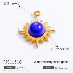 18KG diy evil eye heart stainless steel diy pendant charm for necklace bracelet