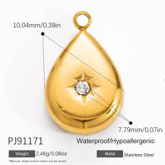 18KG diy evil eye heart stainless steel diy pendant charm for necklace bracelet