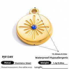 18KG diy evil eye heart stainless steel diy pendant charm for necklace bracelet