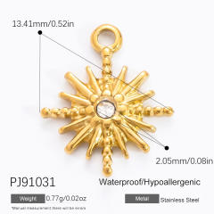 18KG diy evil eye heart stainless steel diy pendant charm for necklace bracelet