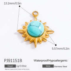 18KG diy evil eye heart stainless steel diy pendant charm for necklace bracelet