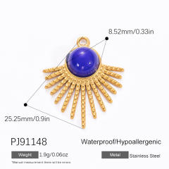 18KG diy evil eye heart stainless steel diy pendant charm for necklace bracelet