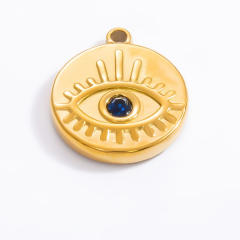 18KG diy evil eye heart stainless steel diy pendant charm for necklace bracelet