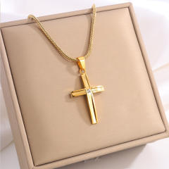 Classic titanium steel cross pendant necklace mix color cross pendant necklace collection