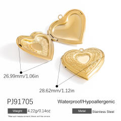 Handmade DIY Jewelry Accessories Heart shape locket pendant picture holder pendant