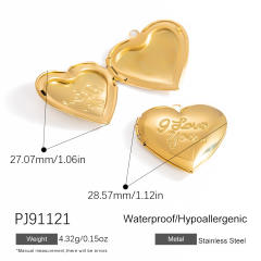 Handmade DIY Jewelry Accessories Heart shape locket pendant picture holder pendant