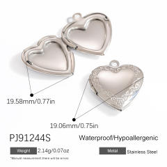 Handmade DIY Jewelry Accessories Heart shape locket pendant picture holder pendant