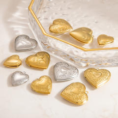 Handmade DIY Jewelry Accessories Heart shape locket pendant picture holder pendant