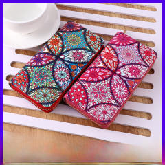 New ethnic style bohemian trendy long wallet card holder multi-functional wallet