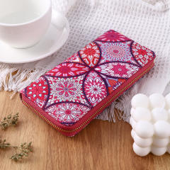 New ethnic style bohemian trendy long wallet card holder multi-functional wallet