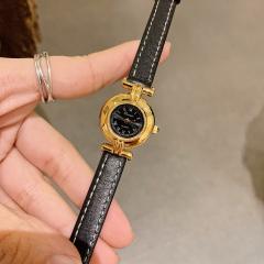 New small gold watch light luxury retro small dial women's watch steel band watch