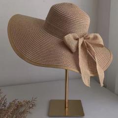 Oversized brim straw hat women's summer sun protection big brim hat