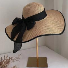 Oversized brim straw hat women's summer sun protection big brim hat