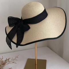 Oversized brim straw hat women's summer sun protection big brim hat