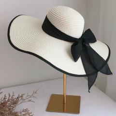 Oversized brim straw hat women's summer sun protection big brim hat