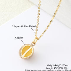 Copper gold-plated cute mini fruit necklace cherry strawberry accessories personalized pendant necklace