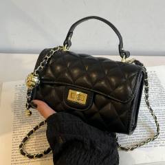 Rhombic Embroidery Small Bag Women's 2025 Spring Portable Square Bag chain bag