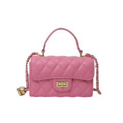 Rhombic Embroidery Small Bag Women's 2025 Spring Portable Square Bag chain bag