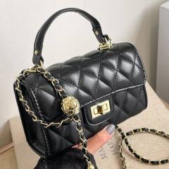Rhombic Embroidery Small Bag Women's 2025 Spring Portable Square Bag chain bag