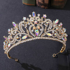 Baroque Crown Alloy Rhinestone Jewelry Bridal Crown International Station Hot Selling Bridal Headwear