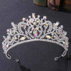 Baroque Crown Alloy Rhinestone Jewelry Bridal Crown International Station Hot Selling Bridal Headwear