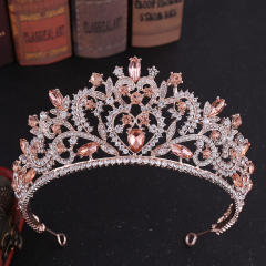 Baroque Crown Alloy Rhinestone Jewelry Bridal Crown International Station Hot Selling Bridal Headwear
