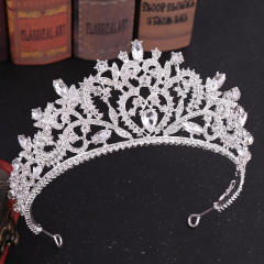Baroque Crown Alloy Rhinestone Jewelry Bridal Crown International Station Hot Selling Bridal Headwear