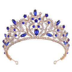Baroque Crown Alloy Rhinestone Jewelry Bridal Crown International Station Hot Selling Bridal Headwear