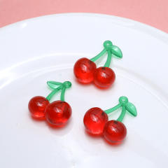 Small fresh sweet fruit strawberry cherry resin pendant diy Handmade Jewelry 1pcs price