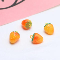 Small fresh sweet fruit strawberry cherry resin pendant diy Handmade Jewelry 1pcs price