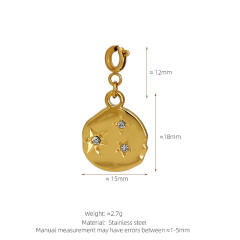 Stainless Steel Marine Life Starfish Shell Conch Love Cross DIY Pendant Single Pendant Necklace Accessories