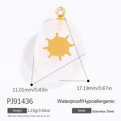 Stainless steel diy small jewelry natural stone butterfly necklace accessories
