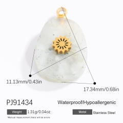 Stainless steel diy small jewelry natural stone butterfly necklace accessories