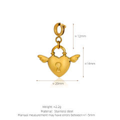 Stainless Steel Marine Life Starfish Shell Conch Love Cross DIY Pendant Single Pendant Necklace Accessories