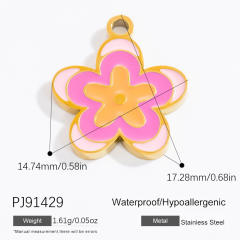Stainless steel diy small jewelry natural stone butterfly necklace accessories