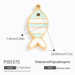 Stainless steel diy small jewelry natural stone butterfly necklace accessories