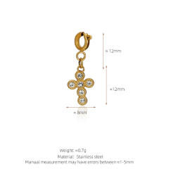Stainless Steel Marine Life Starfish Shell Conch Love Cross DIY Pendant Single Pendant Necklace Accessories
