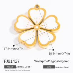 Stainless steel diy small jewelry natural stone butterfly necklace accessories