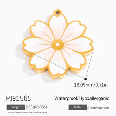Stainless steel diy small jewelry natural stone butterfly necklace accessories