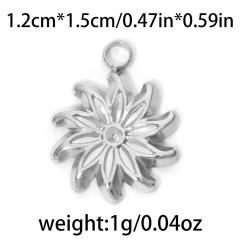 304 stainless steel geometric exquisite small flower sun fishtail gourd star diy jewelry pendant