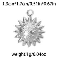 304 stainless steel geometric exquisite small flower sun fishtail gourd star diy jewelry pendant