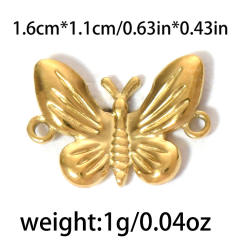 304 stainless steel geometric exquisite small flower sun fishtail gourd star diy jewelry pendant