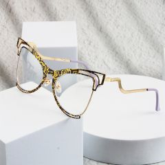 Colorful Butterfly Frame Anti-blue Light Flat Mirror reading glasses