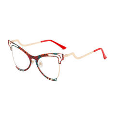 Colorful Butterfly Frame Anti-blue Light Flat Mirror reading glasses