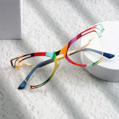 Colorful Butterfly Frame Anti-blue Light Flat Mirror reading glasses