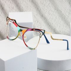 Colorful Butterfly Frame Anti-blue Light Flat Mirror reading glasses
